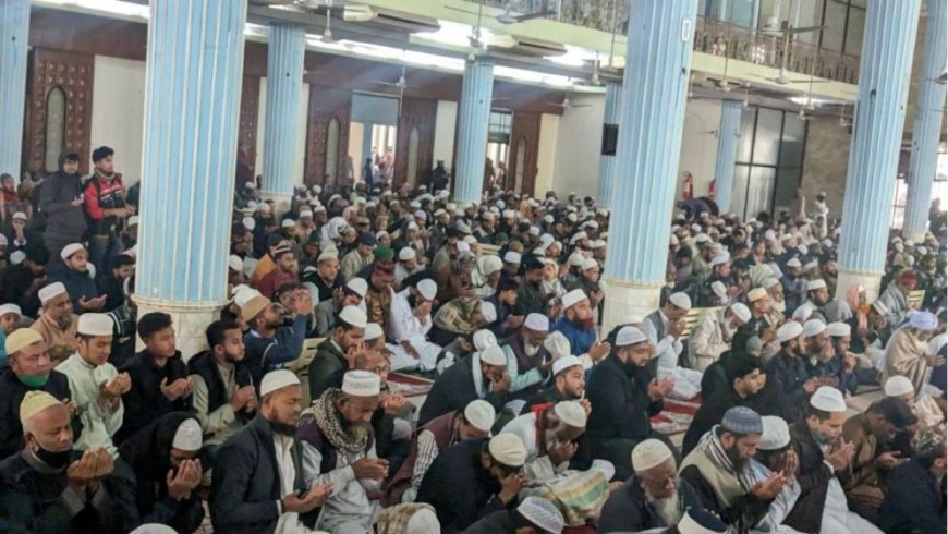 Special prayers were held at Baitul Mukarram for Khaleda Zia