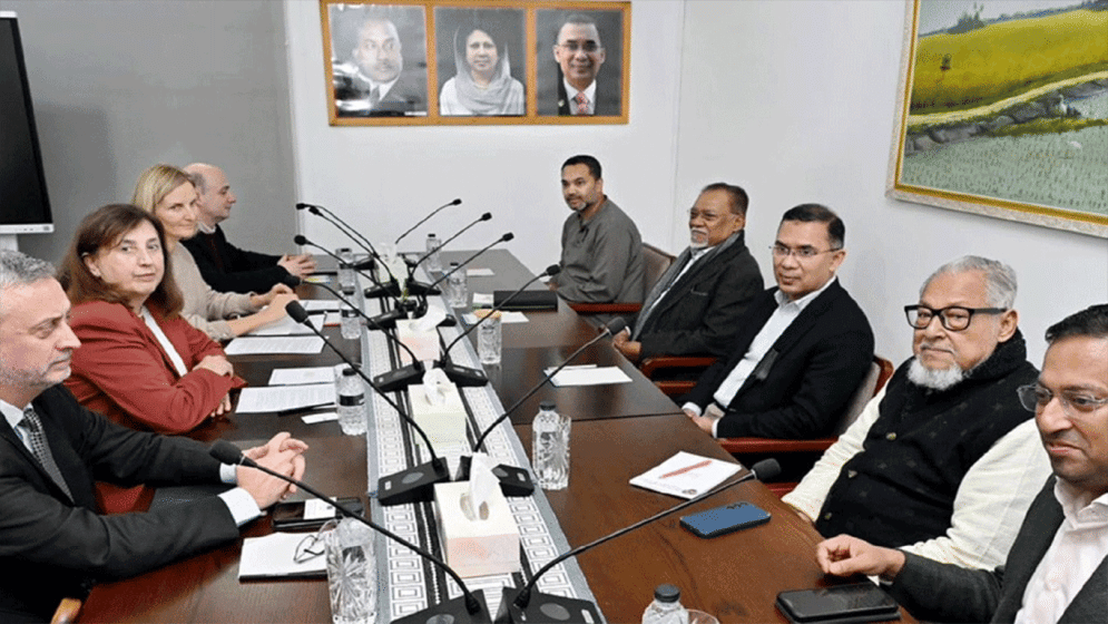 Tarique emphasizes free and fair elections in talks with EU delegation