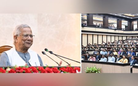 Chief Adviser delivers farewell speech to officials and staff at his office