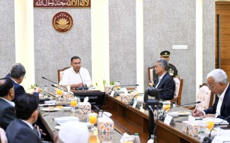 Tarique presides over first cabinet meeting at the Secretariat