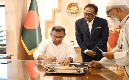 Tarique Rahman starts his first day in office at the Tejgaon Prime Minister’s Office