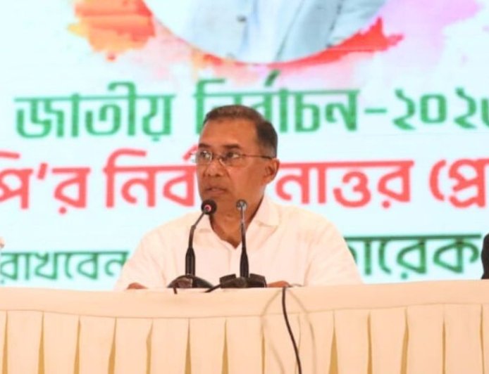 “This victory belongs to democracy and to the people of Bangladesh,” said Tarique Rahman