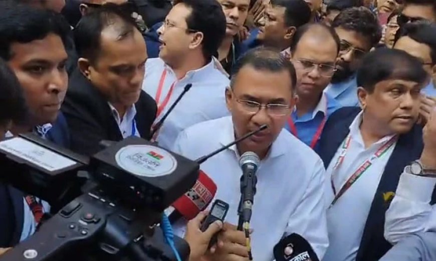 Tarique Rahman calls on voters to head to polling centres and cast ballots for their preferred candidates