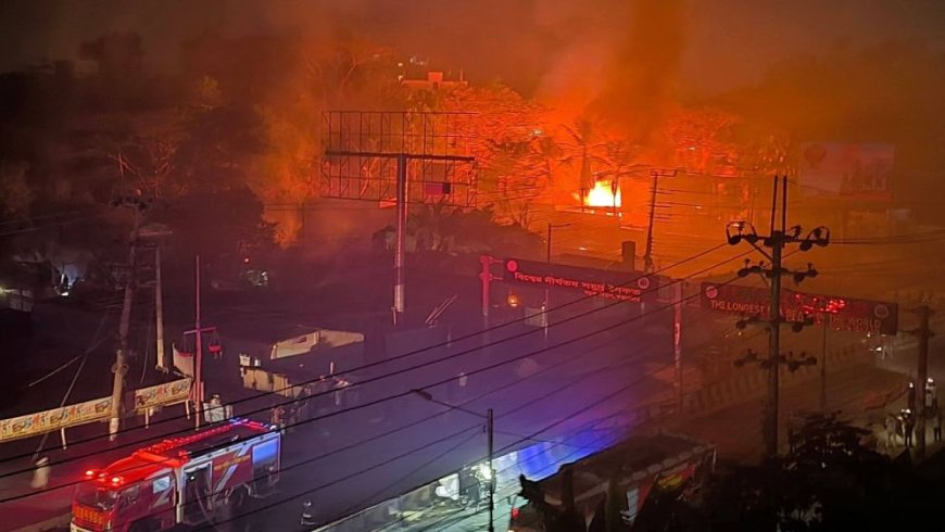 Nine injured in major fire at gas filling station in Cox’s Bazar