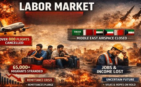 The labour market has been severely disrupted by the Middle East war