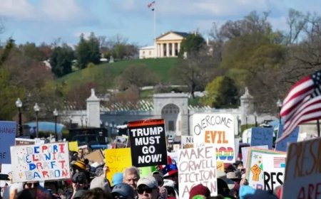 Anti-Trump protests kick off across the US on “No Kings” Day