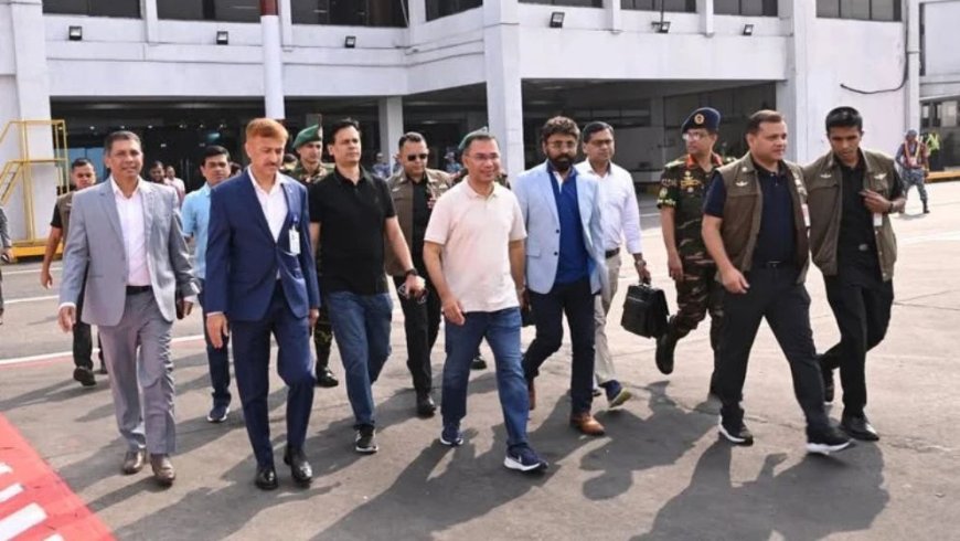 The prime minister arrived at Saidpur on the way to Dinajpur to inaugurate the canal excavation project