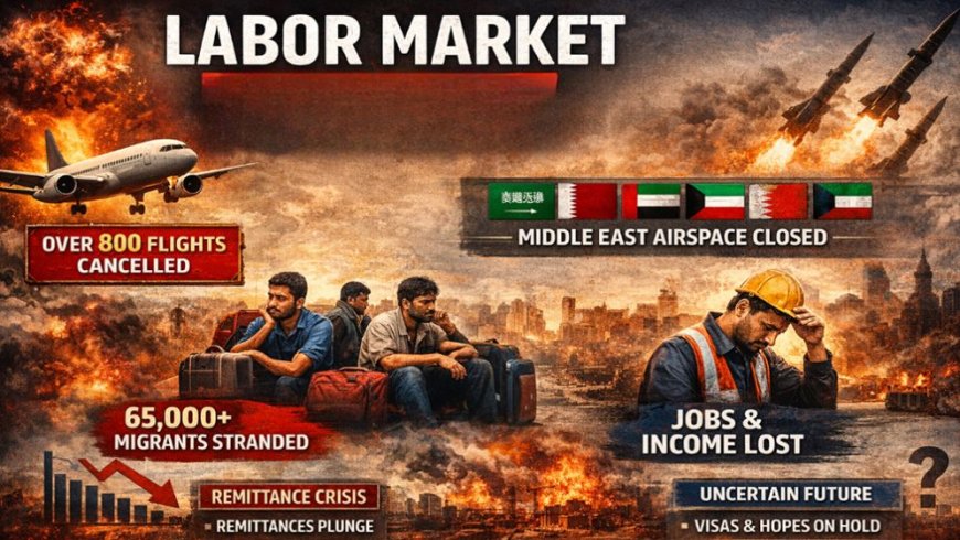 The labour market has been severely disrupted by the Middle East war