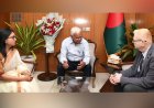 Zahid Hossain meets a UNOPS delegation to enhance bilateral cooperation