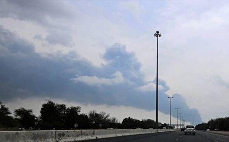 An Iranian drone strike has hit Kuwait’s airport, setting fuel storage tanks ablaze