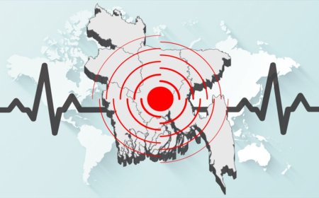 Tremors from an earthquake were felt in Sylhet