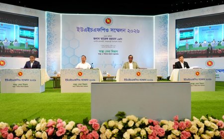 The Prime Minister addresses the conference of Upazila Health and Family Planning Officers
