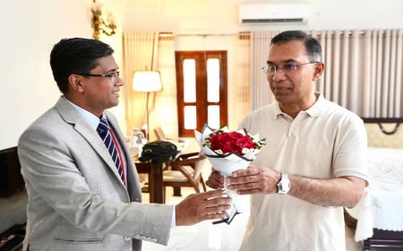 Prime Minister Tarique Rahman arrives in his hometown of Bogura