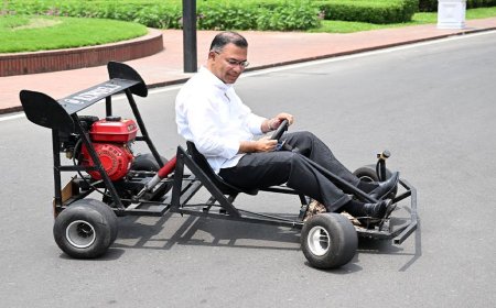 Prime Minister test-drives student-built go-kart, applauds young innovator
