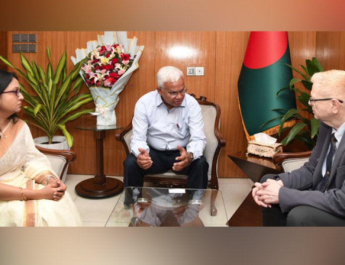 Zahid Hossain meets a UNOPS delegation to enhance bilateral cooperation