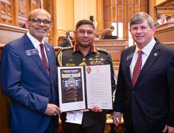 Bangladesh has been awarded a state honour by Georgia in recognition of its contributions to United Nations peacekeeping missions