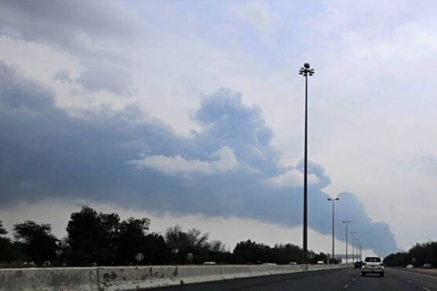 An Iranian drone strike has hit Kuwait’s airport, setting fuel storage tanks ablaze