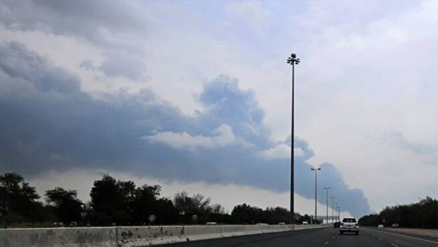 An Iranian drone strike has hit Kuwait’s airport, setting fuel storage tanks ablaze