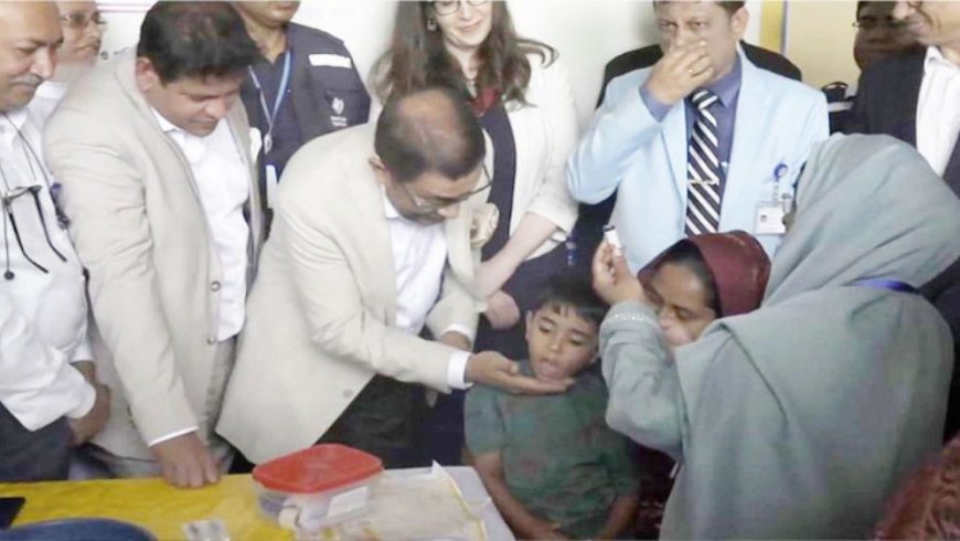 The Health Minister has launched a nationwide measles-rubella vaccination campaign