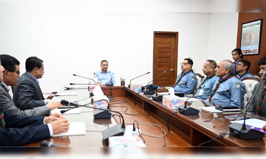 Bangladesh Scouts Executive Committee meets with the Prime Minister