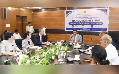 The Sinovac Foundation has donated 383,000 doses of polio vaccine to Bangladesh