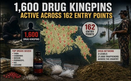 Authorities have identified around 1,600 drug kingpins operating through 162 entry points across the country