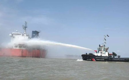Fire erupts on oil tanker in Chattogram
