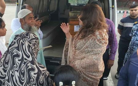 Shama receives the body of migrant worker killed in Iraq missile strike