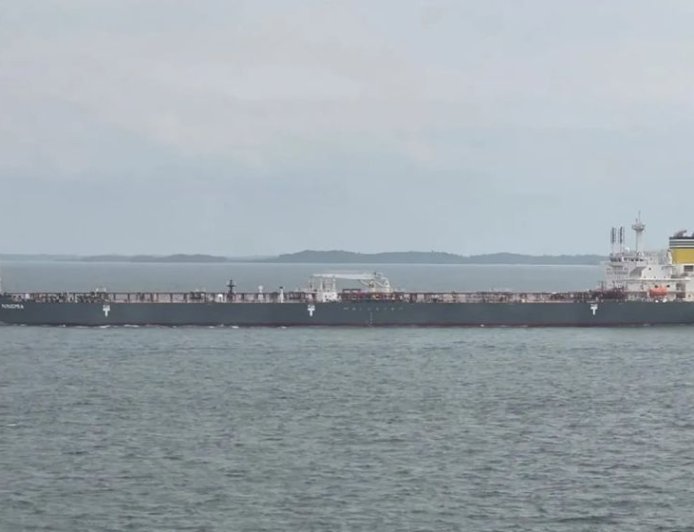 A vessel transporting 100,000 tonnes of crude oil has anchored off Kutubdia