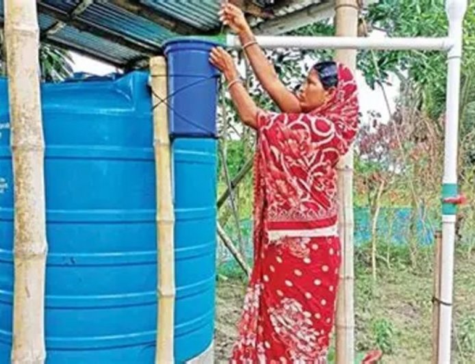 Rainwater harvesting is making life easier for coastal women by improving access to safe drinking water