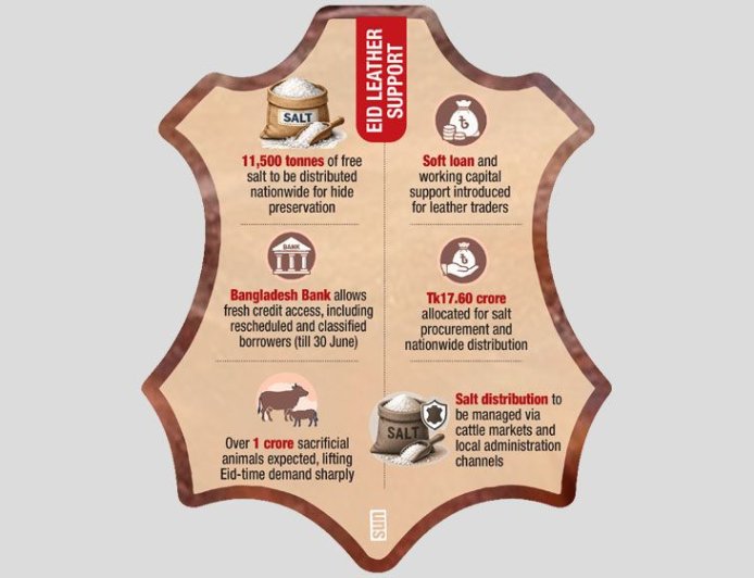 Government announces salt supply and loan support for leather sector