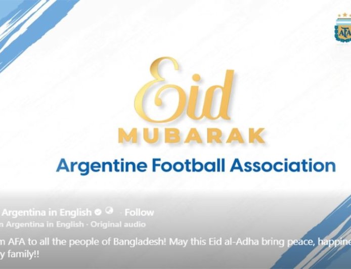 Argentina has extended Eid greetings to the people of Bangladesh