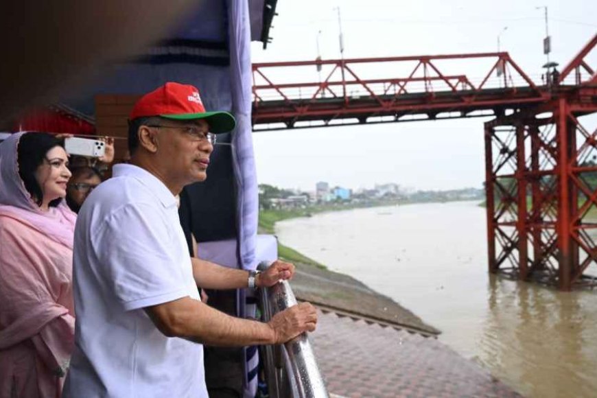 Prime Minister inaugurates Surma riverfront beautification and flood protection project in Sylhet