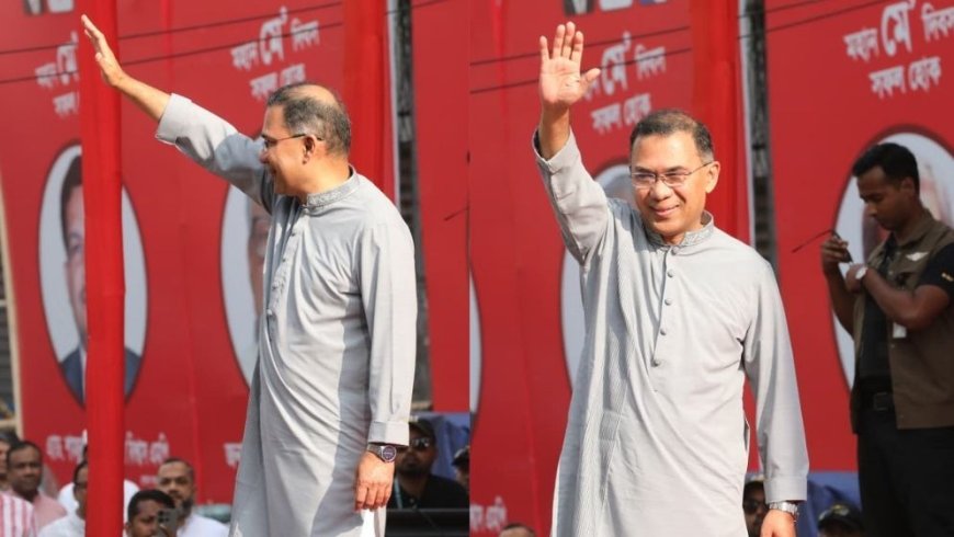 Tarique Rahman attends International Workers' Day rally in Nayapaltan