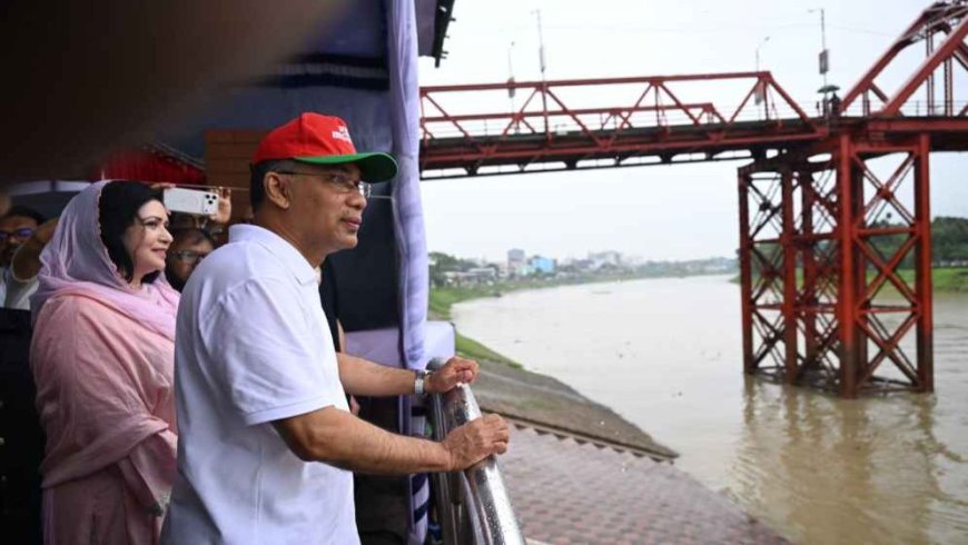 Prime Minister inaugurates Surma riverfront beautification and flood protection project in Sylhet