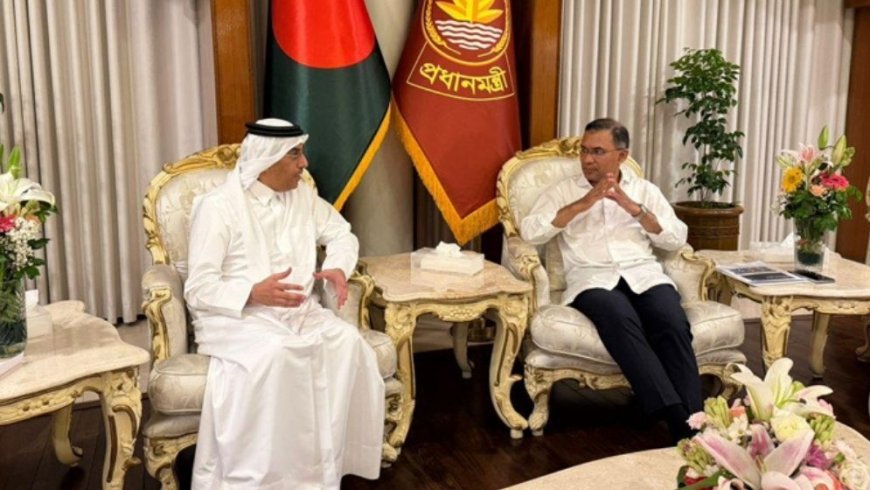 Tarique Rahman receives a courtesy call from Ali bin Samikh Al Marri