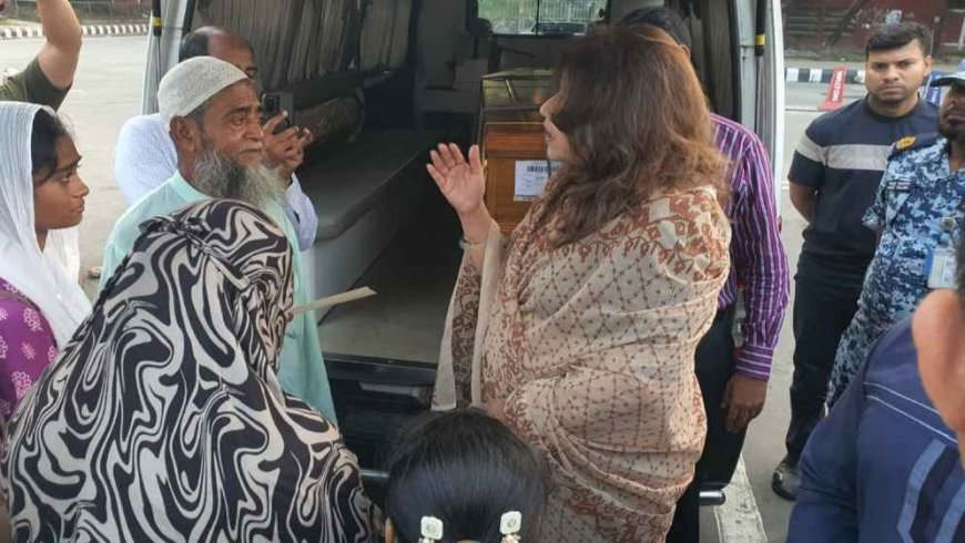 Shama receives the body of migrant worker killed in Iraq missile strike