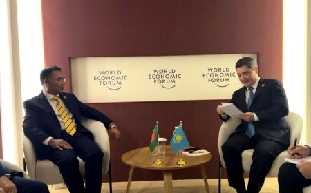 Kazakh Prime Minister Holds Meeting with Tarique Rahman