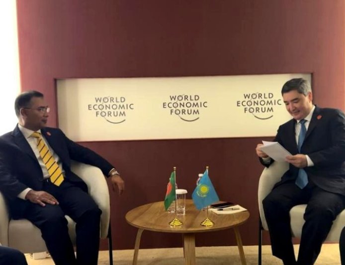 Kazakh Prime Minister Holds Meeting with Tarique Rahman