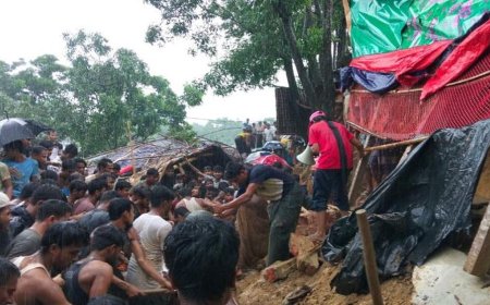 Seven Madrasa Students Killed in Rohingya Camp Landslide