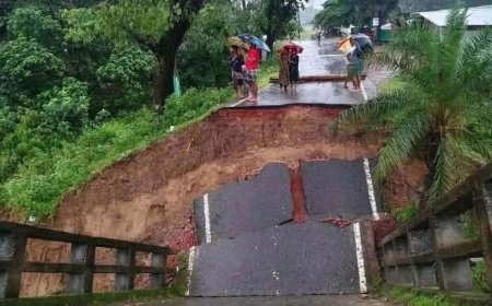 Bridge Collapse Severs Bandarban-Rangamati Road Link Amid Heavy Rain