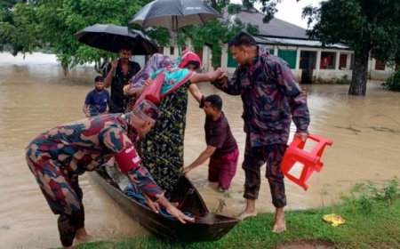 BGB Deployed in 11 Flood-Affected Districts for Rescue and Relief Operations