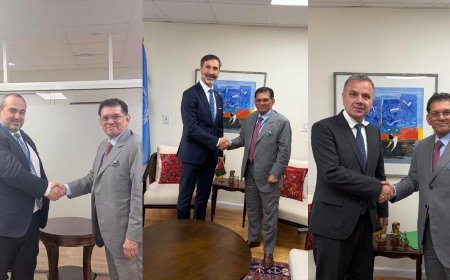 UNGA President-elect Khalilur holds talks with diplomats from three countries in New York