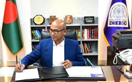 Barrister Mosharraf Hossain assumes charge as CID chief