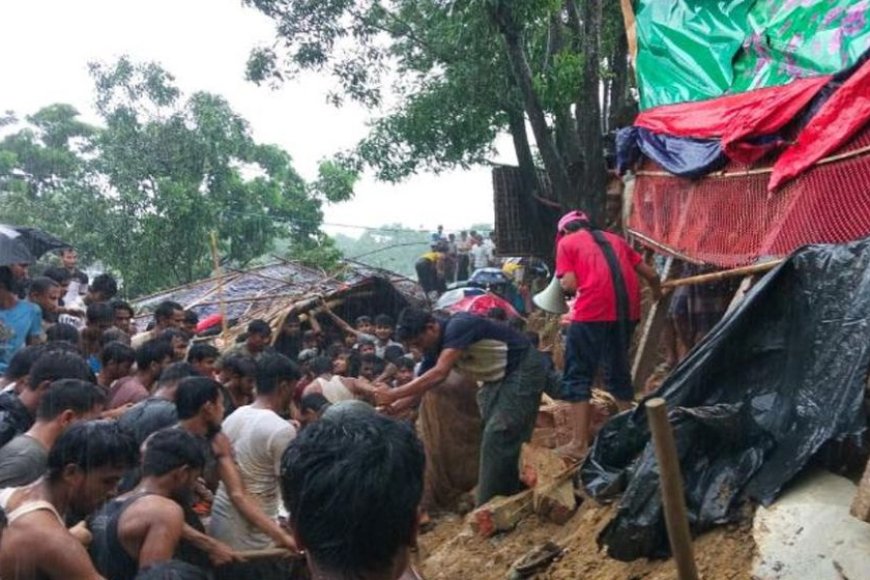 Seven Madrasa Students Killed in Rohingya Camp Landslide