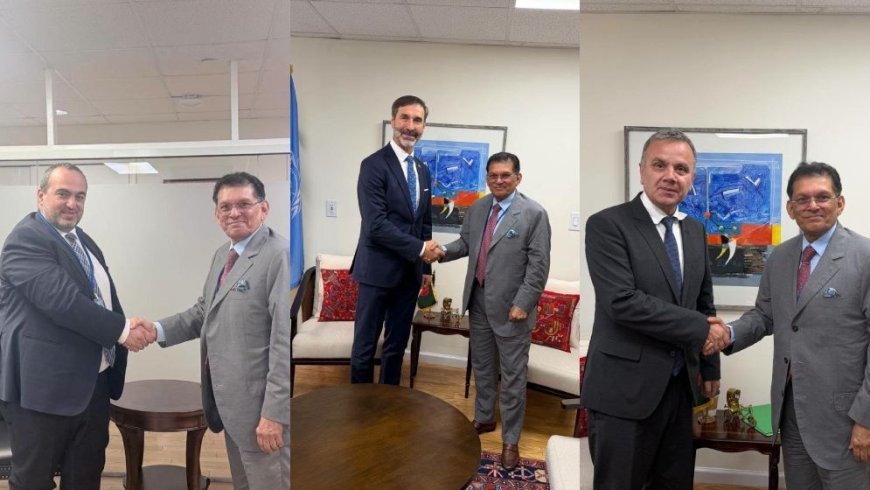 UNGA President-elect Khalilur holds talks with diplomats from three countries in New York