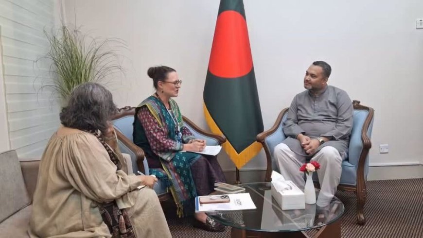 Mahdi Amin, IOM Chief Discuss Safe Migration and Overseas Employment Opportunities for Women