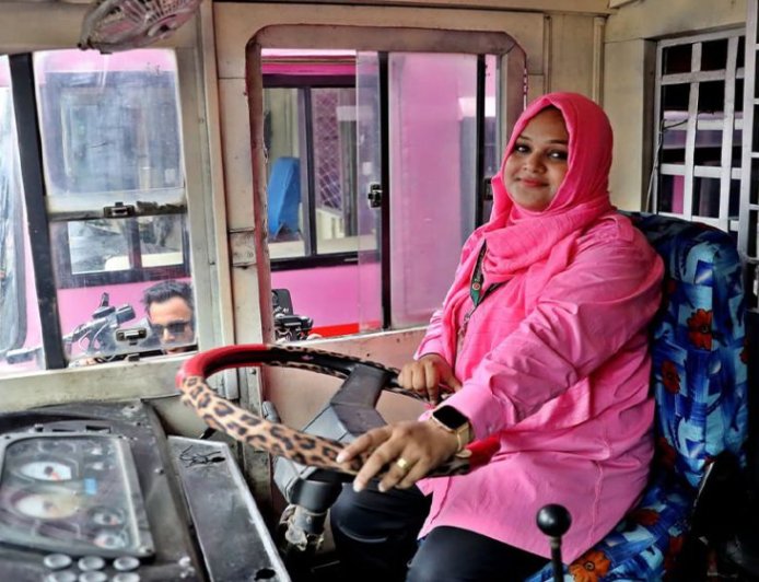 Women-only pink bus services launched in three cities