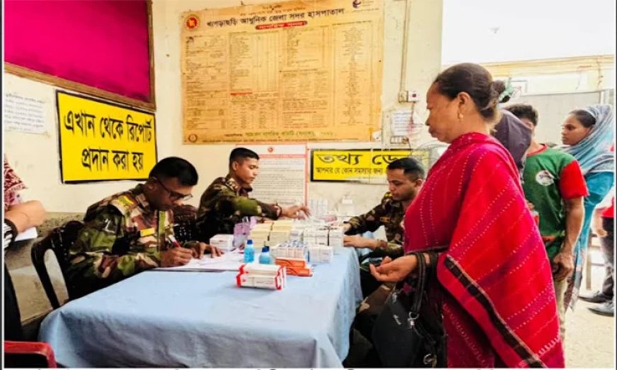 Army Provides Free Healthcare to 861 Patients in Khagrachhari