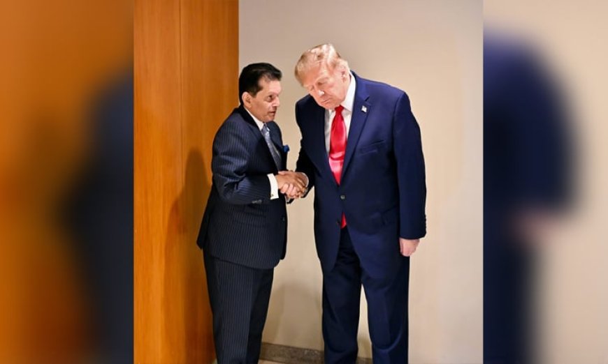 Khalil Exchanges Greetings with Trump on UNGA Sidelines